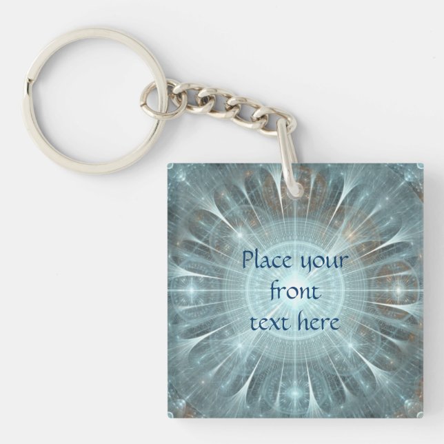 Christmas Cathedral Window Keychain (Front)