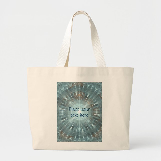 Christmas Cathedral Window Large Tote Bag (Front)