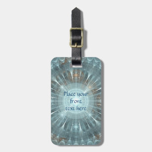 Christmas Cathedral Window Luggage Tag