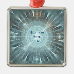 Christmas Cathedral Window Metal Ornament