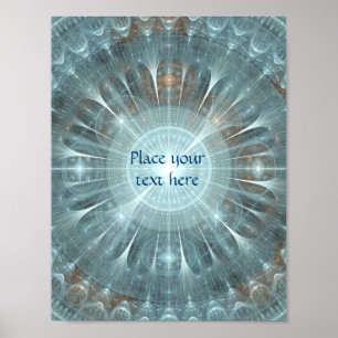 Christmas Cathedral Window Poster