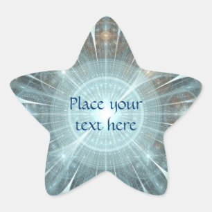 Christmas Cathedral Window Star Sticker