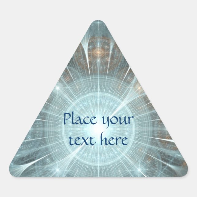 Christmas Cathedral Window Triangle Sticker (Front)