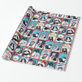 Christmas Cats and Snowmen Wrapping Paper