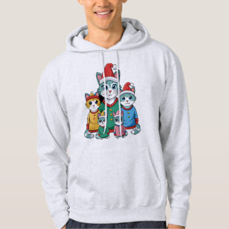 Christmas Cats Family Hoodie
