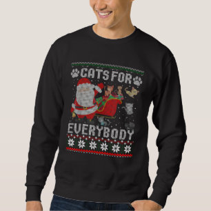 Christmas Cats For Everybody Ugly Sweater  Cute