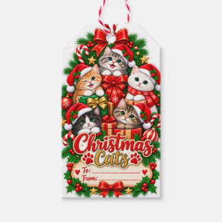Christmas Cats Gift Tag