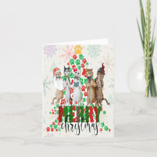 Christmas Cats Holiday Card