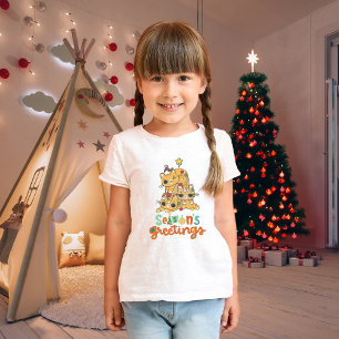 Christmas Cats Humor Kids T-Shirt