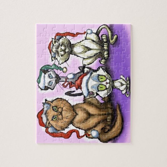 Christmas Cats Jigsaw Puzzle (Vertical)