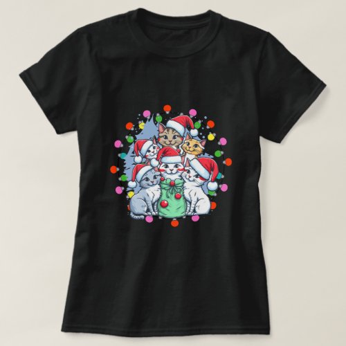 Christmas cats lovers  Merry Christmas T_Shirt