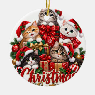 Christmas Cats Ornament
