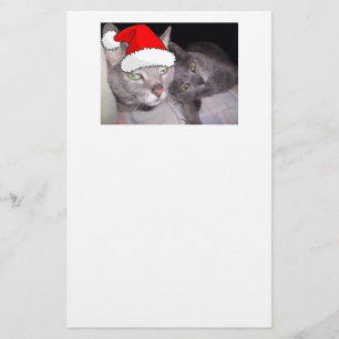 Christmas Cats Stationery