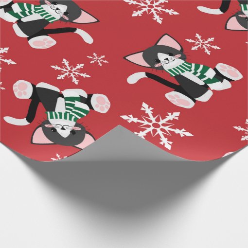 Christmas Cats Wrapping Paper Zazzle