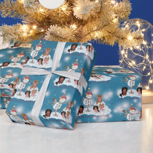 Christmas Cavalier King Charles Spaniel  Wrapping Paper