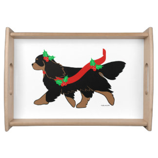 Christmas Cavalier Serving Tray