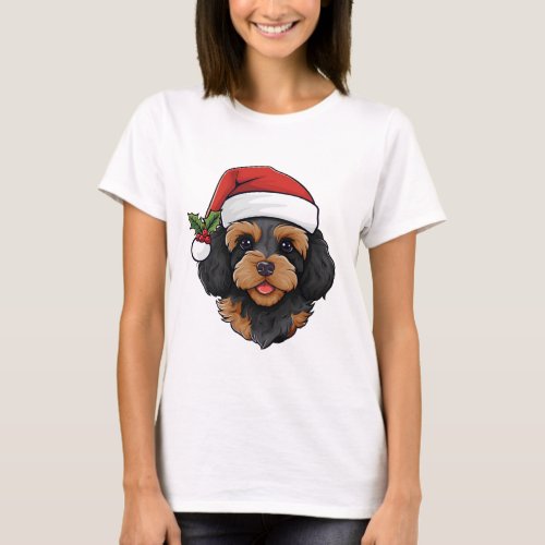 Christmas Cavapoo Cavoodle T_shirt _ Phantom