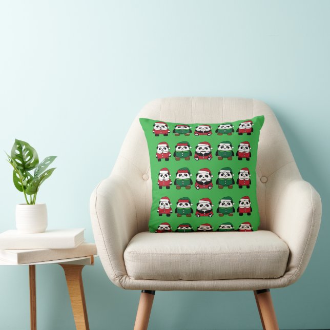 Christmas Celebration - Festive Design  Throw Pillow (Chair)