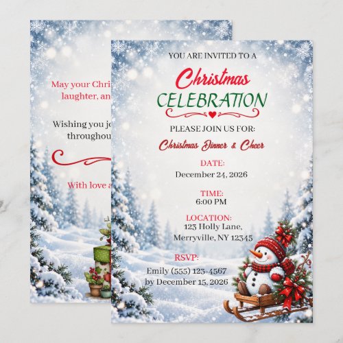Christmas Celebration Invitation