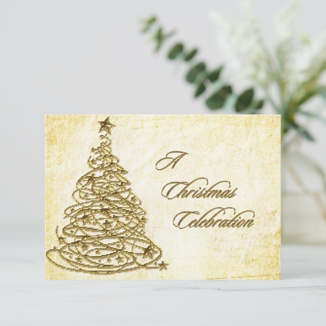 Christmas Celebration RSVP Card (Standing Front)