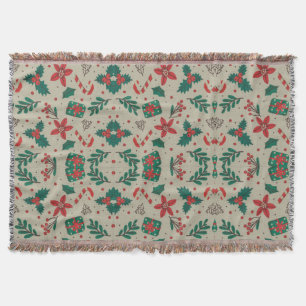 Christmas Celebration Throw Blanket