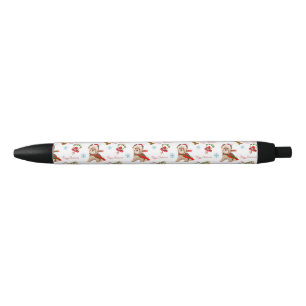 Christmas Celebration With Yorkie Pattern Pen