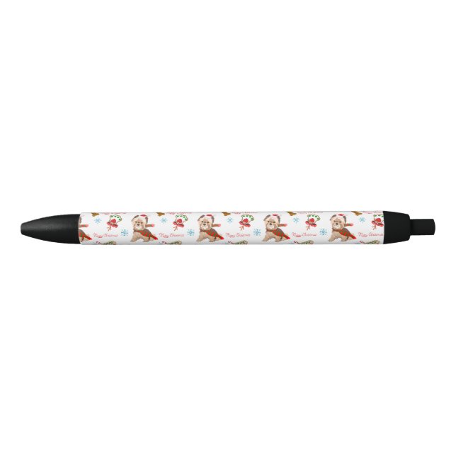 Christmas Celebration With Yorkie Pattern   Pen (Front)