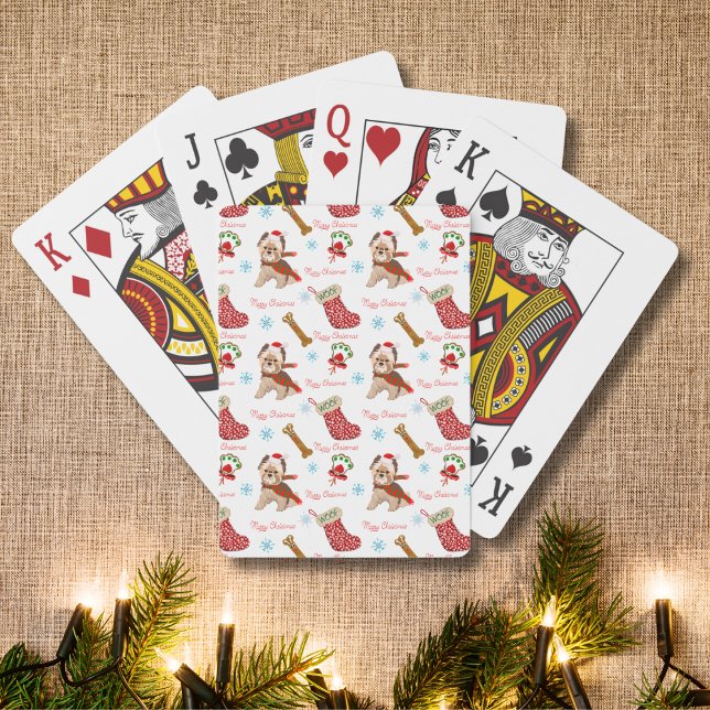 Christmas Celebration with Yorkie  Poker Cards (Creator Uploaded)