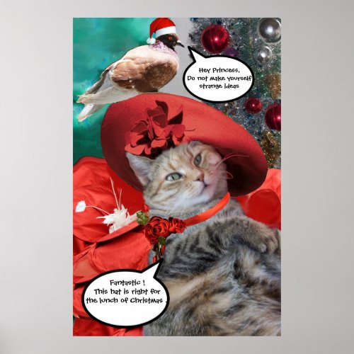 CHRISTMAS CELEBRATIONS OF PRINCESS TATUS CAT POSTER