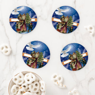 Christmas Ceramic Coaster Set