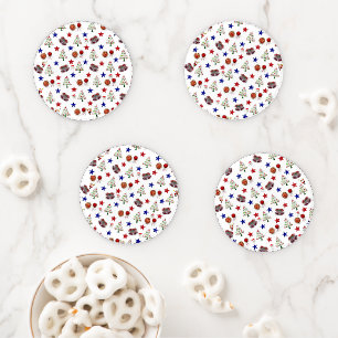 Christmas Ceramic Coaster Set