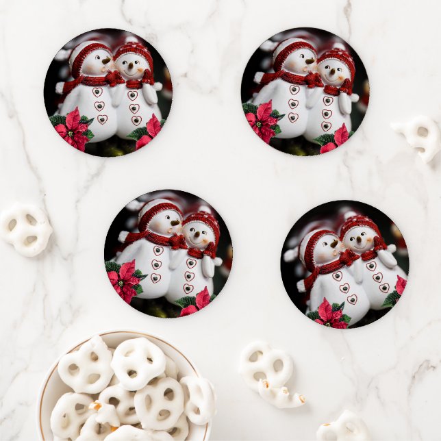 Christmas Ceramic Coaster Set (In Situ)
