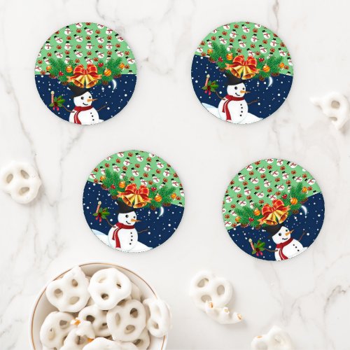 Christmas Ceramic Coaster Set