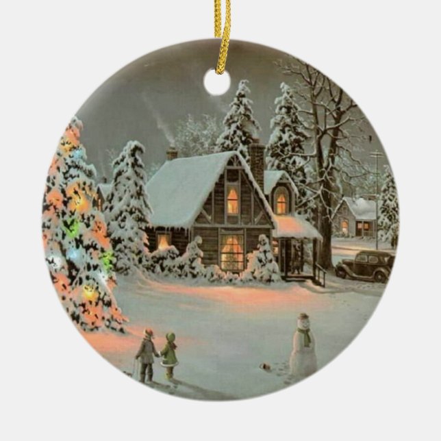 CHRISTMAS CERAMIC ORNAMENT (Front)