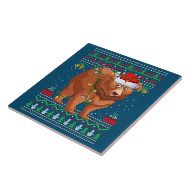 Christmas  ceramic tile (Side)