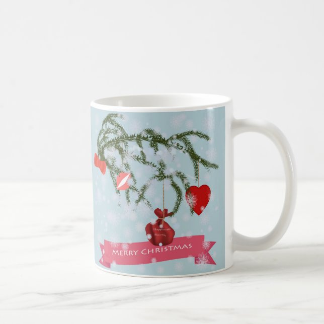 Christmas Ceramic Tile Coffee Mug (Right)