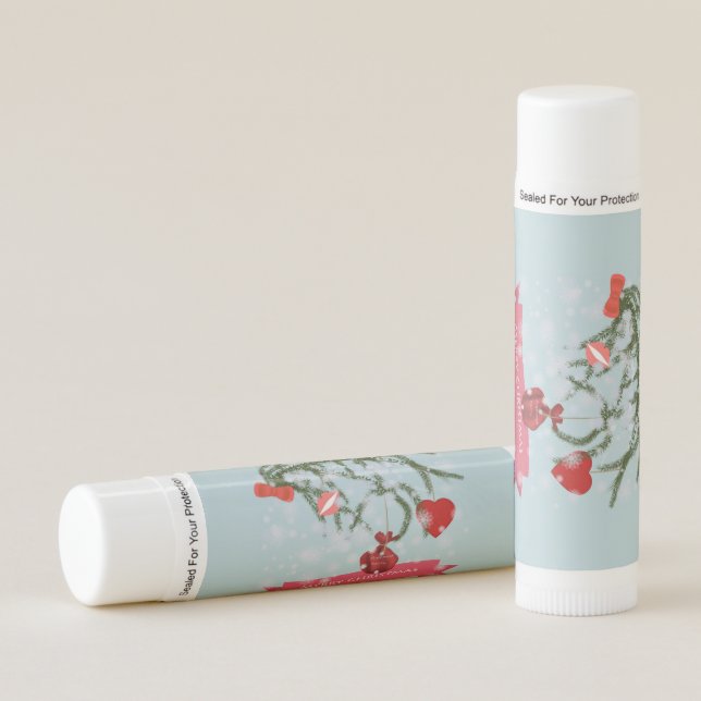 Christmas Ceramic Tile Lip Balm (Front)