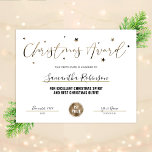 Christmas Certificate Award Gold Glitter Diploma<br><div class="desc">Christmas Completion Certificate,  perfect for holiday certificate of excellence or competition award. You can use this holiday professional diploma for any type of accreditation. The faux gold glitter and modern script font really make this Christmas Award extra luxurious,  perfect for the festive season!</div>