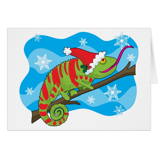 Christmas Chameleon Cards (Front Horizontal)
