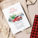 Christmas Change of Address Moving Note Card<br><div class="desc">What better way to let your friends and family know about your new holiday address and wishing them a very Merry Christmas with this classic red truck in the snow with a Christmas tree on the back to set the mood for what's to come. Easily change the text on the...</div>