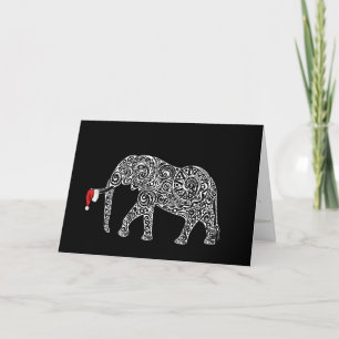 Christmas Chaos Collection: Elephant Letterpress Thank You Card