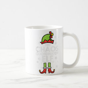 Christmas Chaos Coordinator Elf Xmas Family Match Coffee Mug
