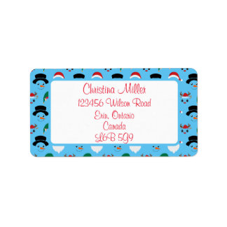 Christmas Characters Address Label
