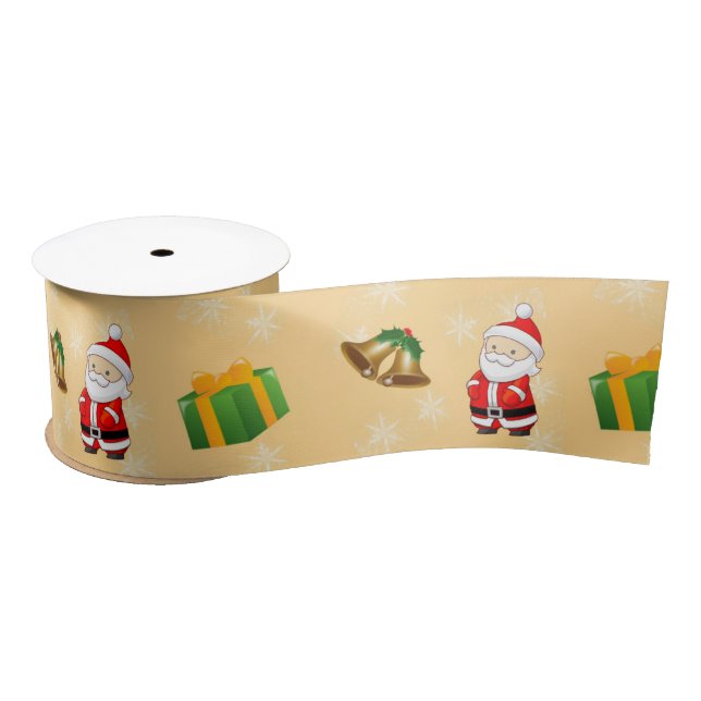 Christmas characters on satin ribbon (Spool)