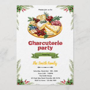 Christmas Charcuterie party invitation