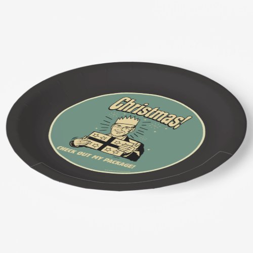 Christmas Check Out My Package Paper Plates