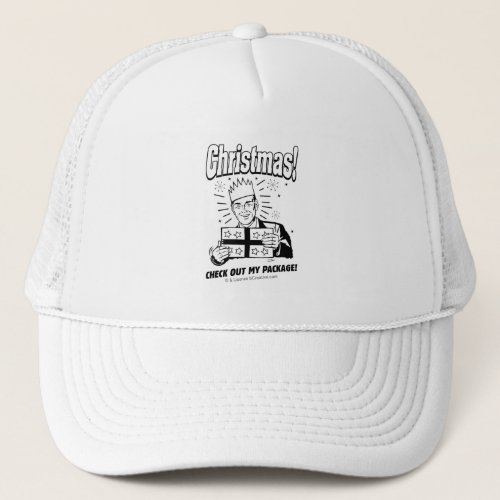 Christmas Check Out My Package Trucker Hat