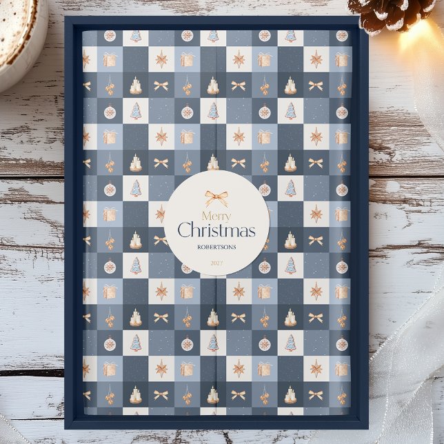 Christmas Checkered Pattern Tissue Paper (Creator Uploaded)