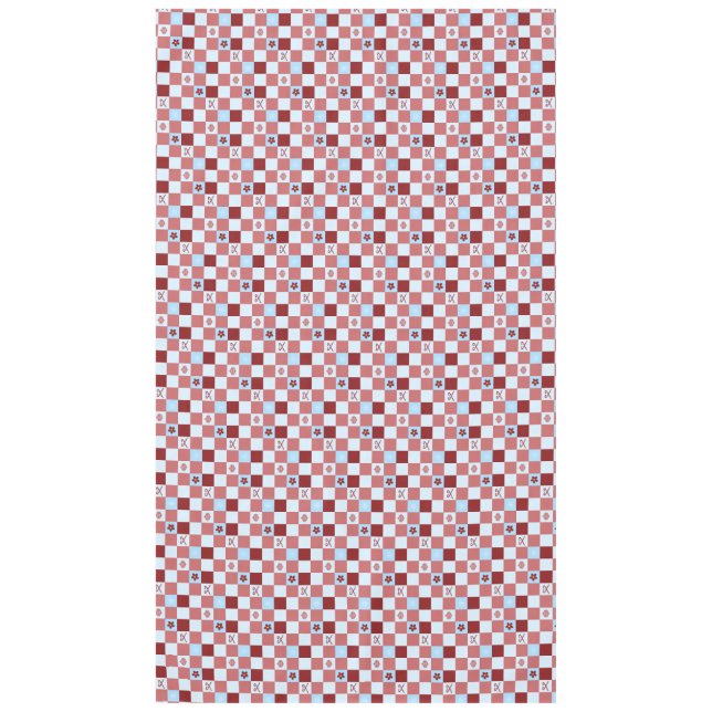 Christmas Checkered  Tablecloth (Front)