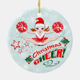 Christmas Cheer Ceramic Ornament